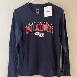 New Women's sz Small ZAGS Gonzaga Bulldogs Long Sleeve Shirt